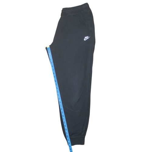 Nike Mens Black Jogger Trousers L Regular Fit Fleece Activewear