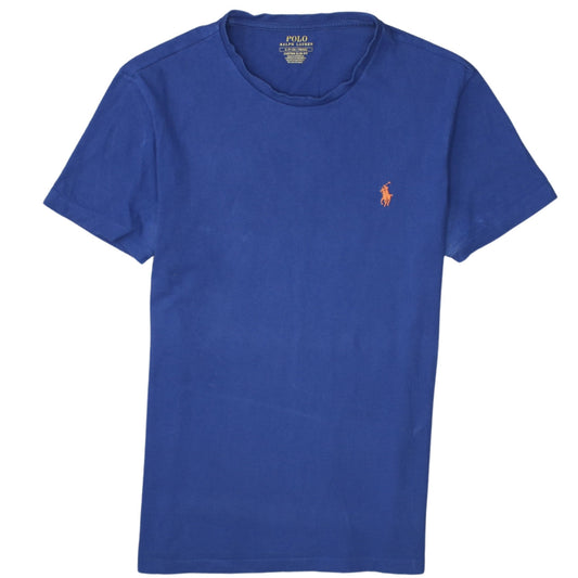 Ralph Lauren Men's Blue Custom Slim Fit Cotton T-Shirt Size S