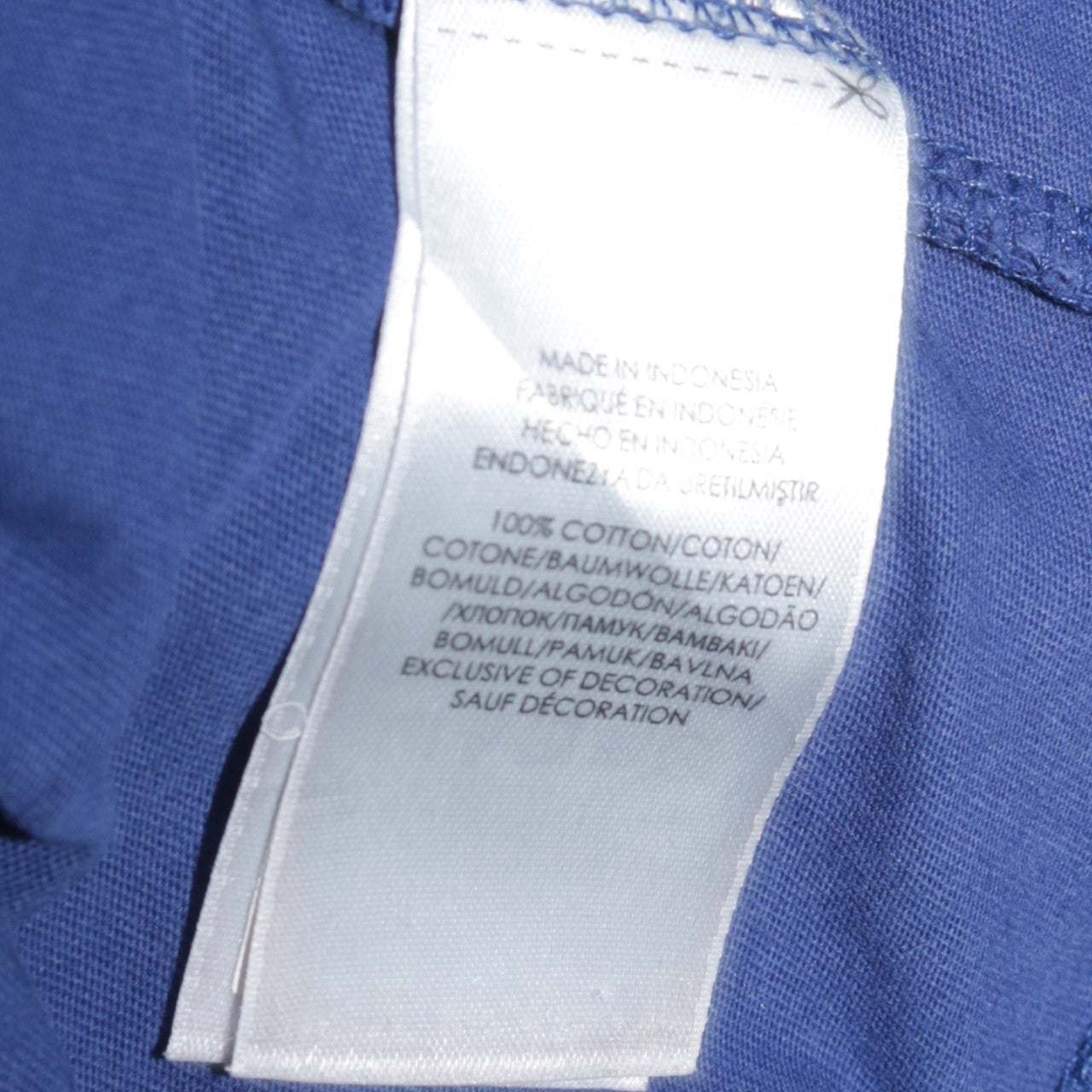Ralph Lauren Men's Blue Custom Slim Fit Cotton T-Shirt Size S