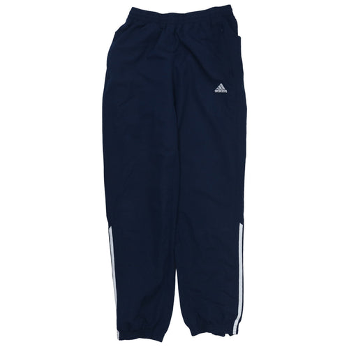 Adidas Men's Blue Track Pants Size S Elastic Waist Lightweight Activewear
