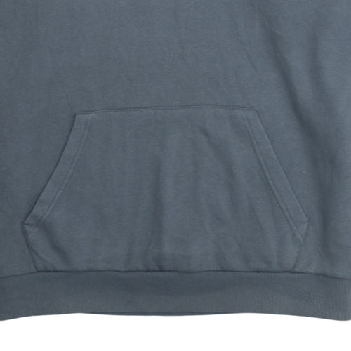 FB Sister Womens Grey Hooded Pullover Sweatshirt L Casual Graphic Print