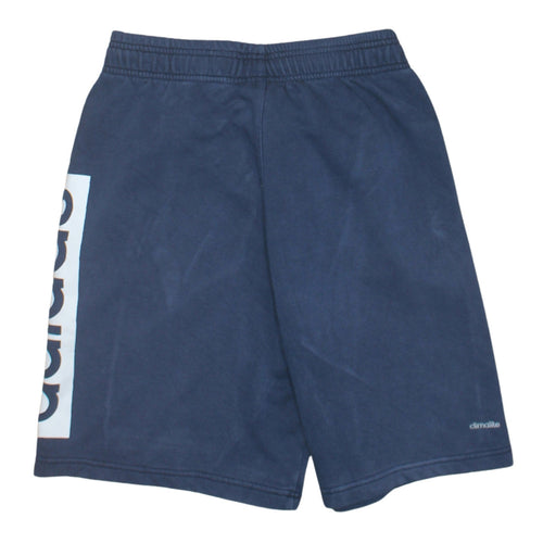 Adidas Men's Blue Medium Athletic Jersey Shorts with Pockets
