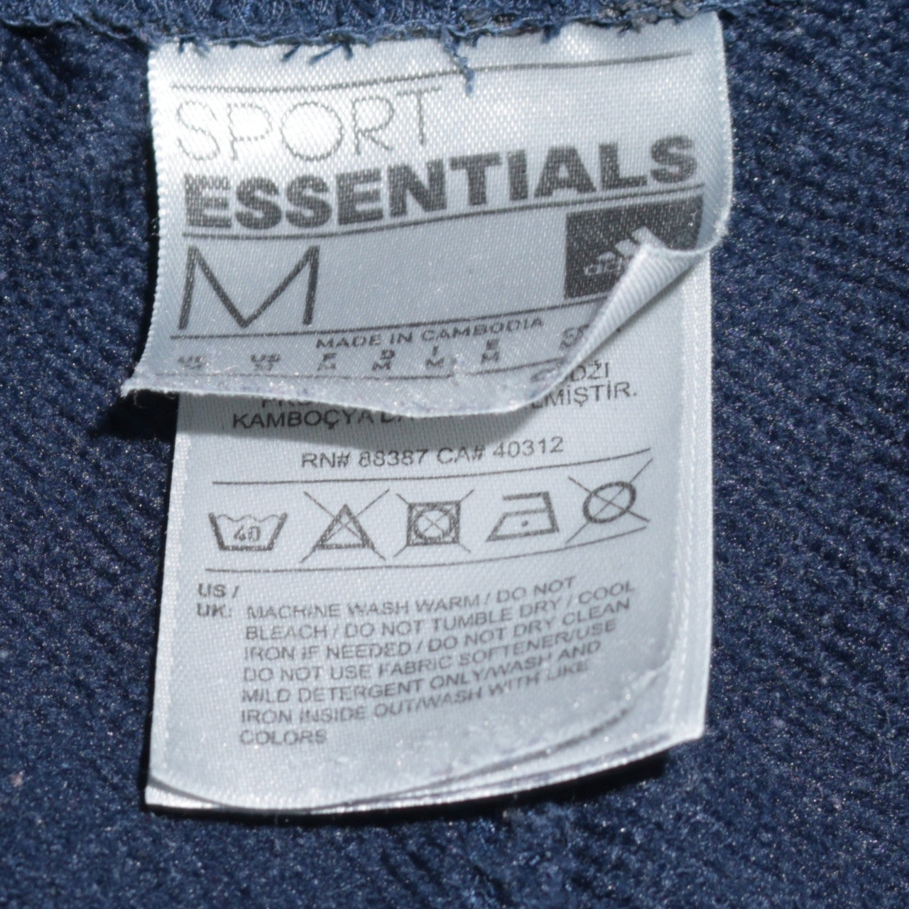 Adidas Men's Blue Medium Athletic Jersey Shorts with Pockets