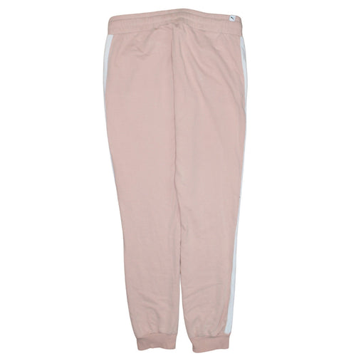 Puma Womens Pink Jogger Sweatpants UK 12 Side Stripe Comfort Fit