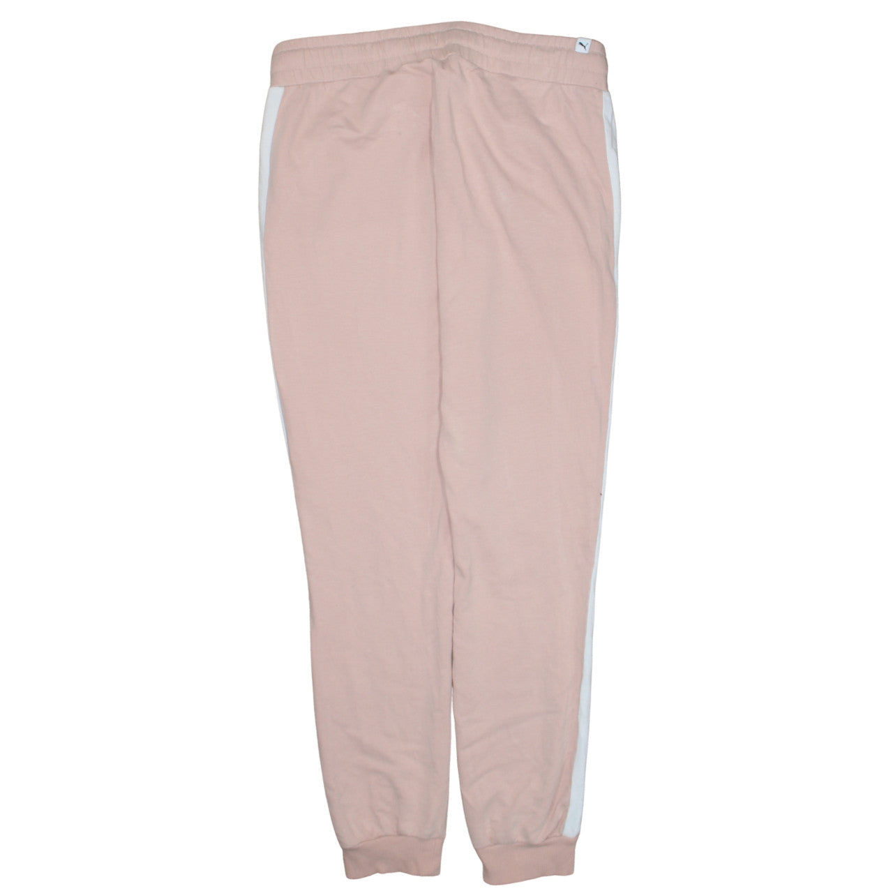 Puma Womens Pink Jogger Sweatpants UK 12 Side Stripe Comfort Fit