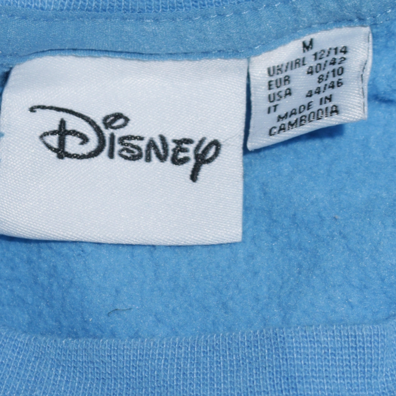 Disney Women Blue Stitch Aloha Pullover Sweatshirt Size 12/14