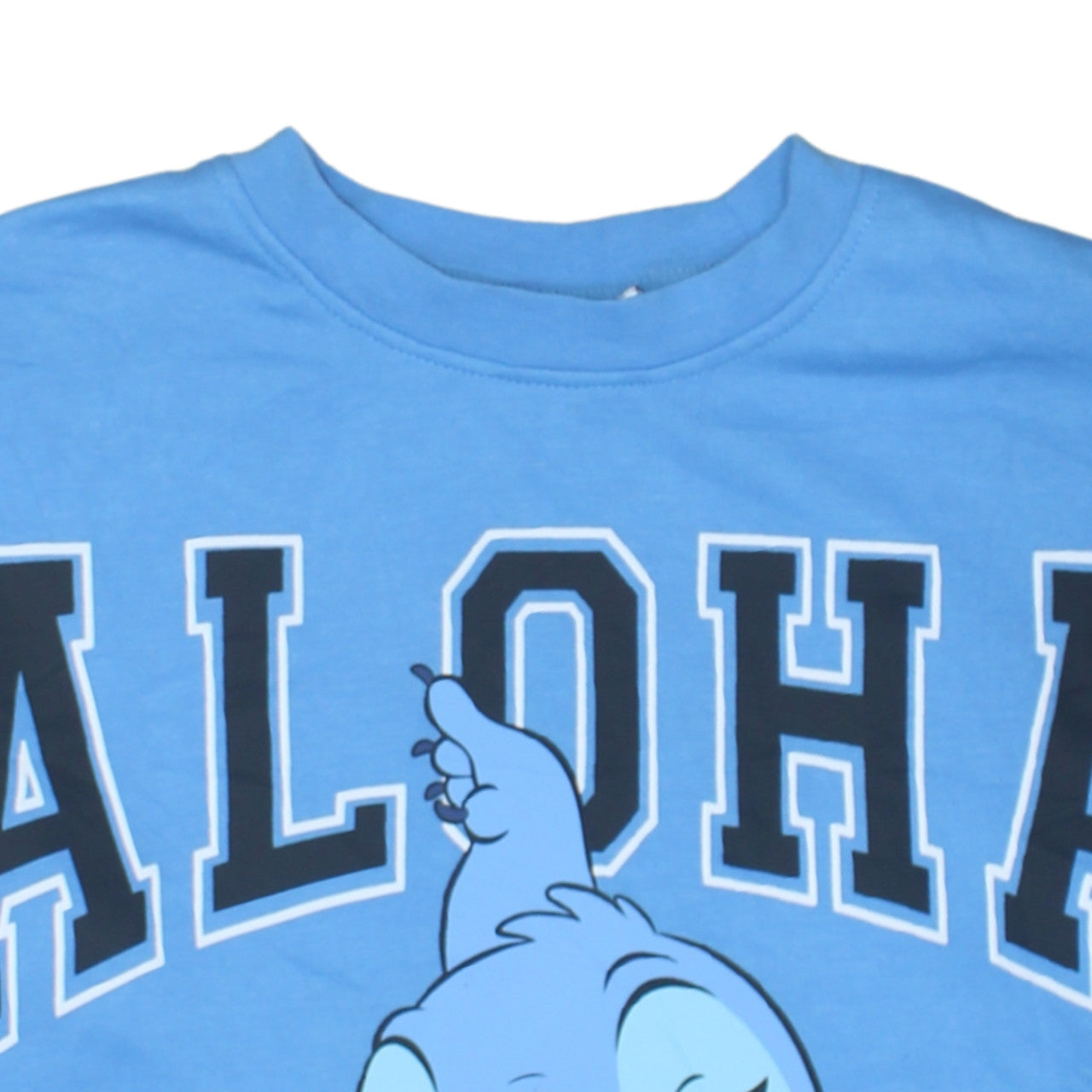 Disney Women Blue Stitch Aloha Pullover Sweatshirt Size 12/14