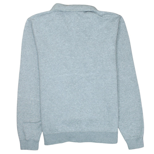 Nike Men's Grey 1/4 Zip Pullover Sweatshirt M Fleece Cotton Blend