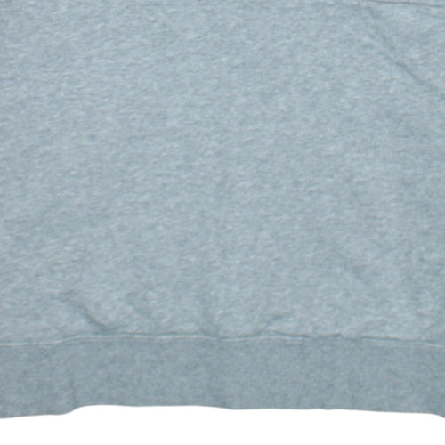 Nike Men's Grey 1/4 Zip Pullover Sweatshirt M Fleece Cotton Blend