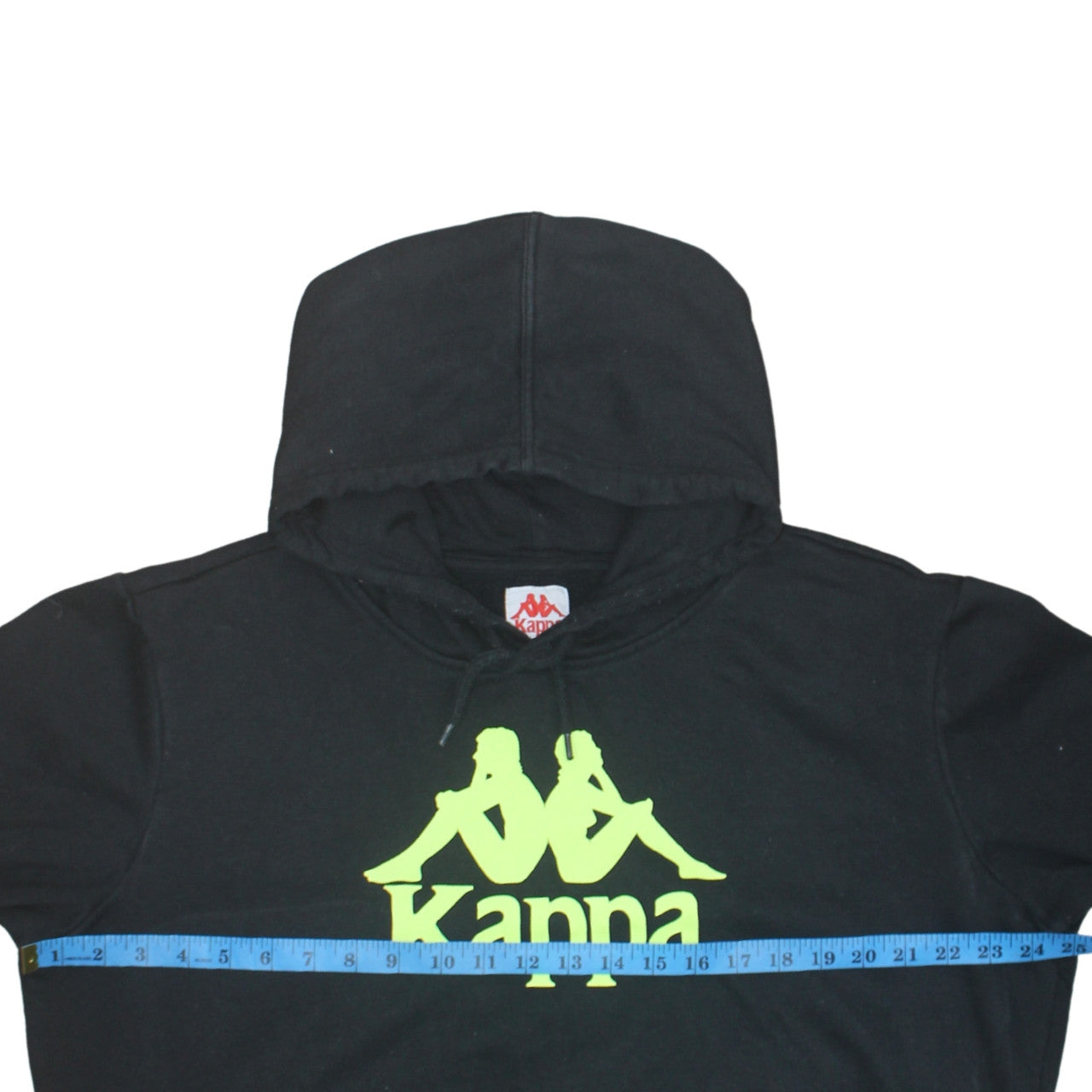 Kappa Men's Black XL Pullover Hoodie with Logo Graphic Print