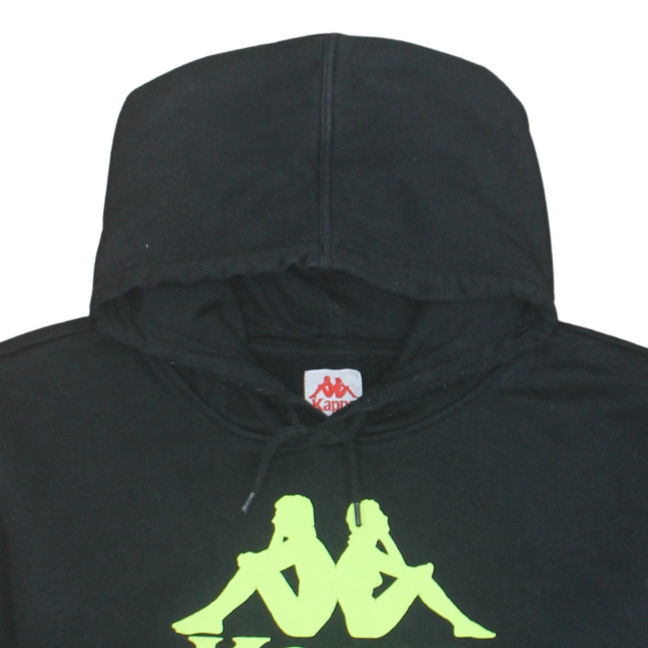 Kappa Men's Black XL Pullover Hoodie with Logo Graphic Print