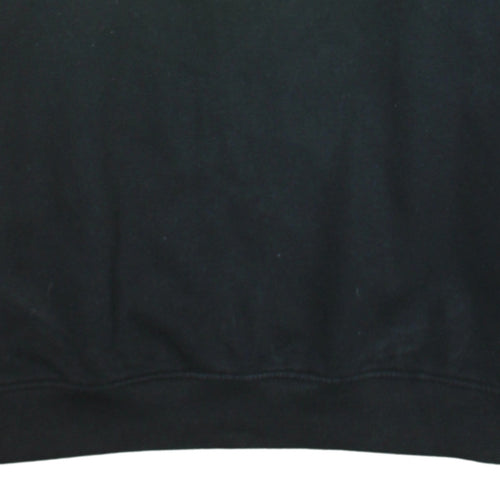 Kappa Men's Black XL Pullover Hoodie with Logo Graphic Print