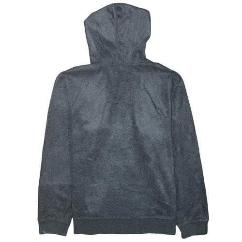 GAP Mens Grey Pullover Hoodie Medium Fleece Logo Sweatshirt