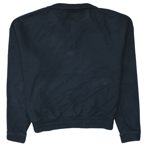 Champion Black Small 1/4 Zip Cotton Sweatshirt for Women
