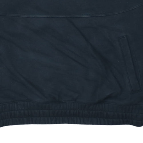 Champion Black Small 1/4 Zip Cotton Sweatshirt for Women