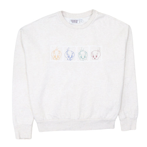 Primark Looney Tunes Tweety Beige Women's Small Pullover Sweatshirt