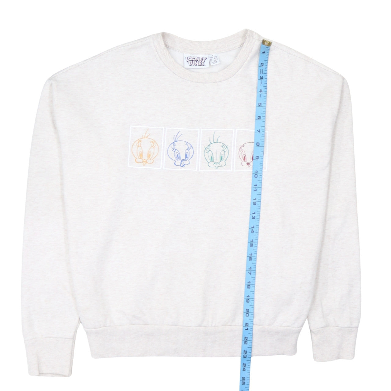 Primark Looney Tunes Tweety Beige Women's Small Pullover Sweatshirt