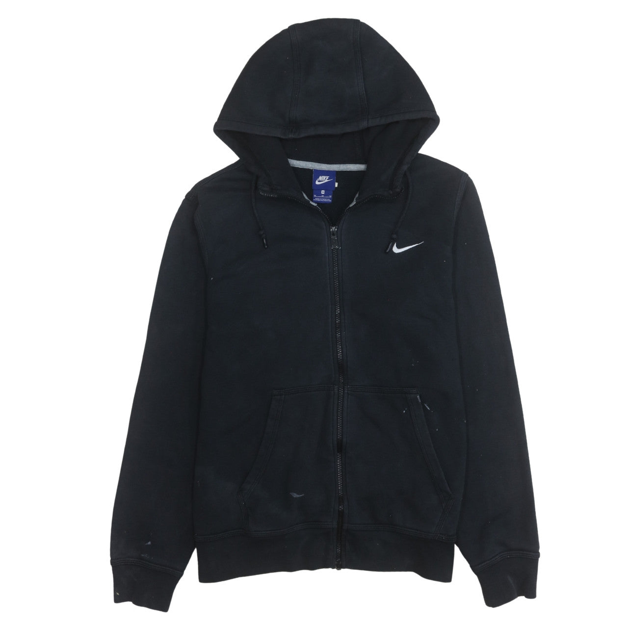 Nike Men's Black Full Zip Hoodie Size M Fleece Sweatshirt
