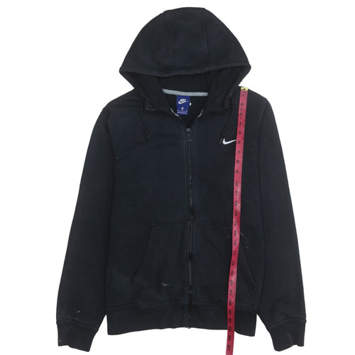 Nike Men's Black Full Zip Hoodie Size M Fleece Sweatshirt