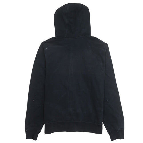 Nike Men's Black Full Zip Hoodie Size M Fleece Sweatshirt