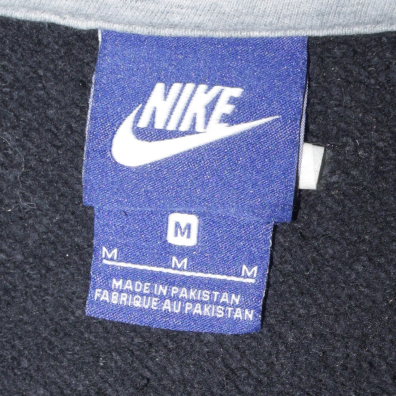 Nike Men's Black Full Zip Hoodie Size M Fleece Sweatshirt
