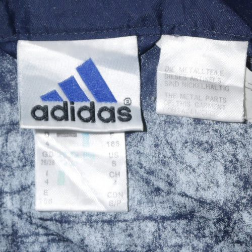 adidas Men's Blue Hooded Windbreaker Jacket Size S