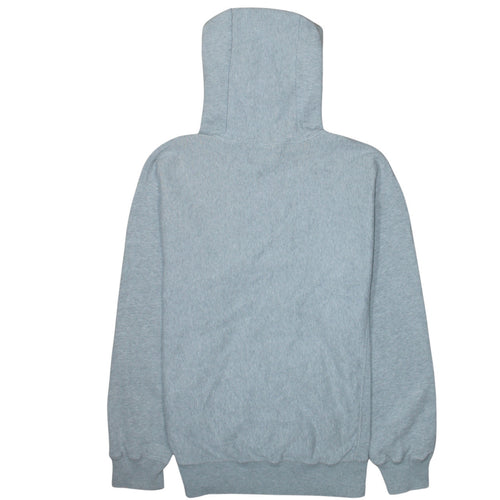 GAP Men's Grey Pullover Hoodie S Regular Fit Logo Fleece Sweatshirt