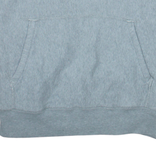 GAP Men's Grey Pullover Hoodie S Regular Fit Logo Fleece Sweatshirt