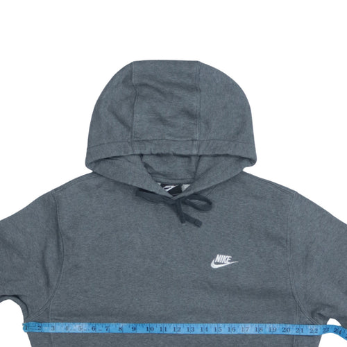 Nike Men's Grey Pullover Hoodie Small Regular Fit Fleece Logo