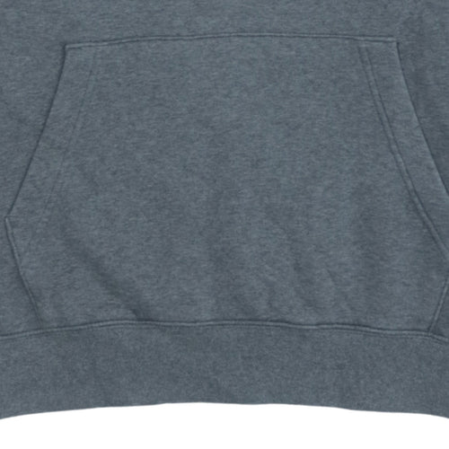 Nike Men's Grey Pullover Hoodie Small Regular Fit Fleece Logo