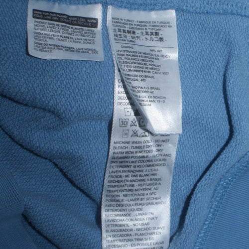 Levi's Men's Blue Pullover Hoodie Small Logo Graphic Cotton