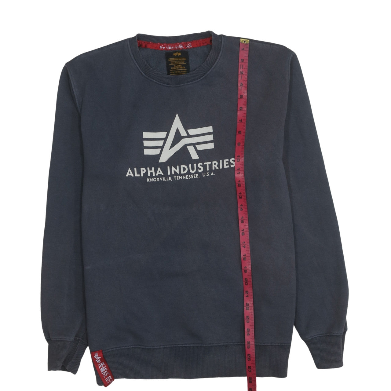 Alpha Industries Men's Blue XL Pullover Crew Neck Sweatshirt