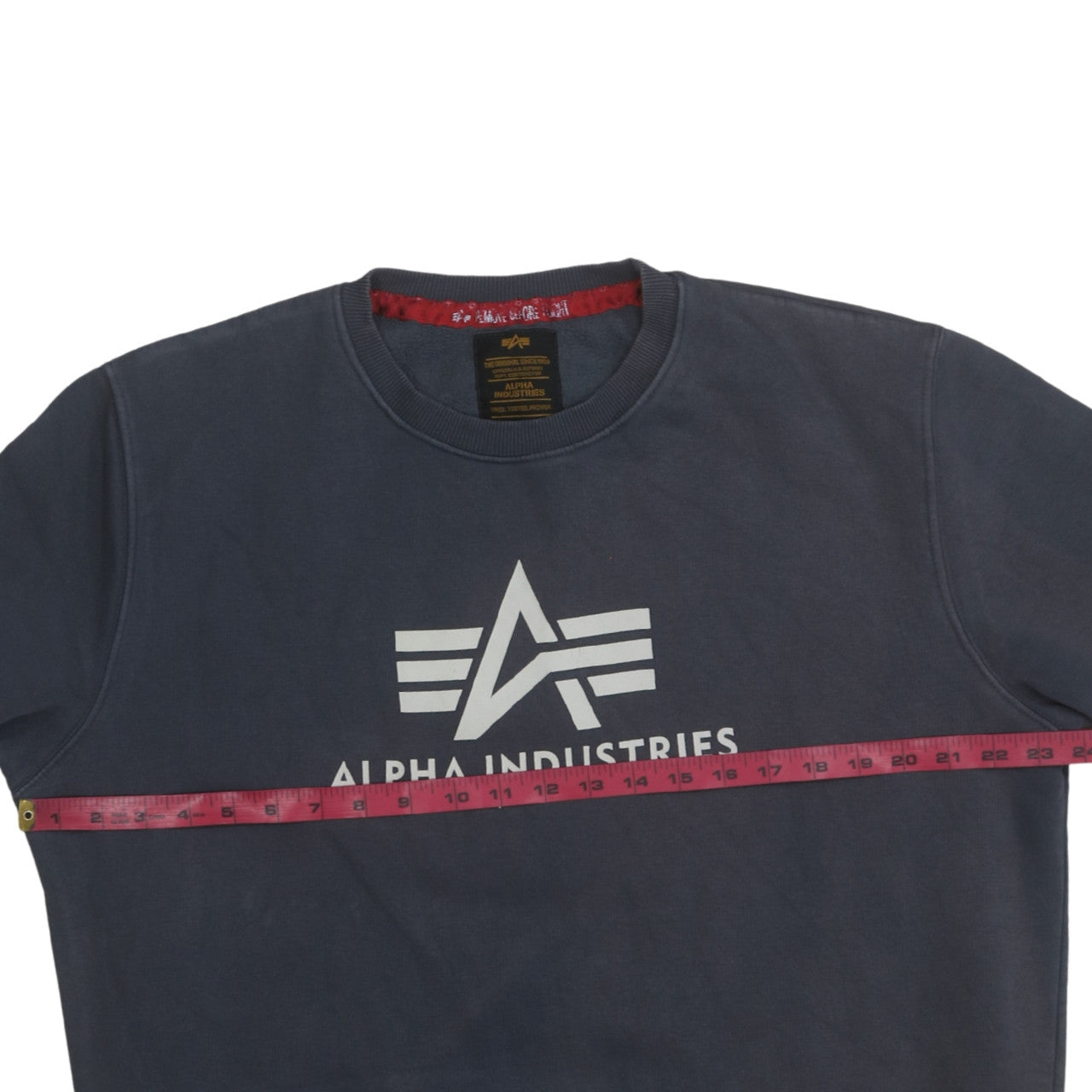 Alpha Industries Men's Blue XL Pullover Crew Neck Sweatshirt