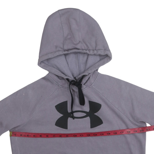 Under Armour Men’s Grey Pullover Hoodie Small Relaxed Fit Sportswear