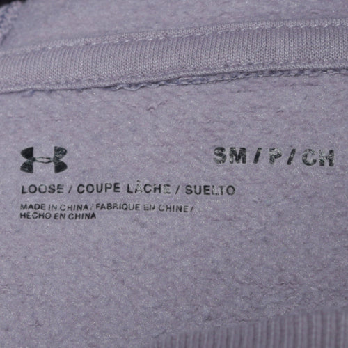 Under Armour Men’s Grey Pullover Hoodie Small Relaxed Fit Sportswear