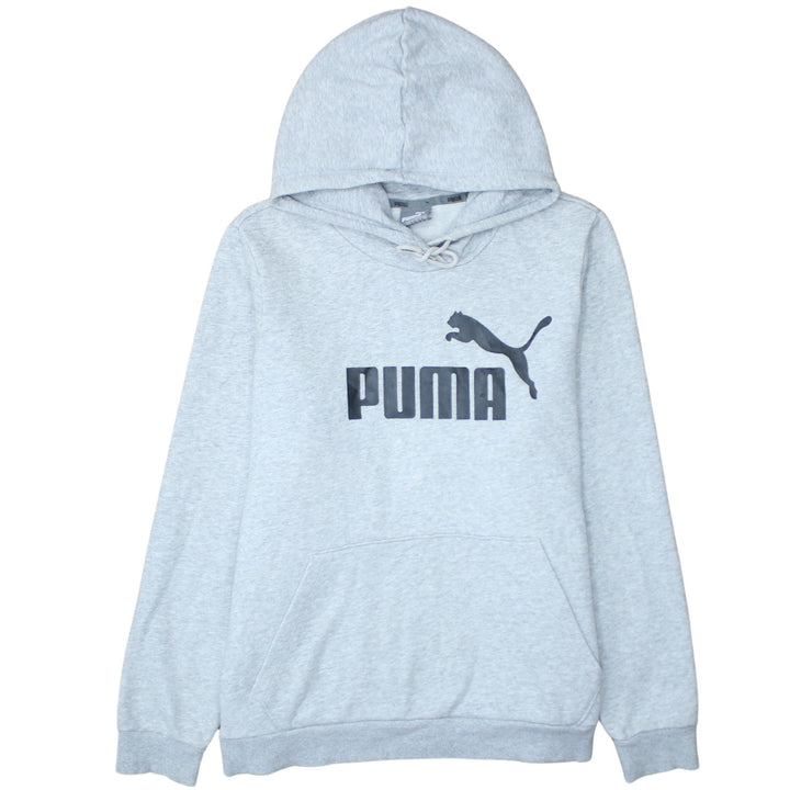 Puma Women’s Grey Hoodie UK 18 Pullover Logo Hooded Sweatshirt