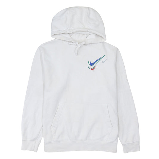Nike Men's White Pullover Hoodie M Sports Graphic Fleece