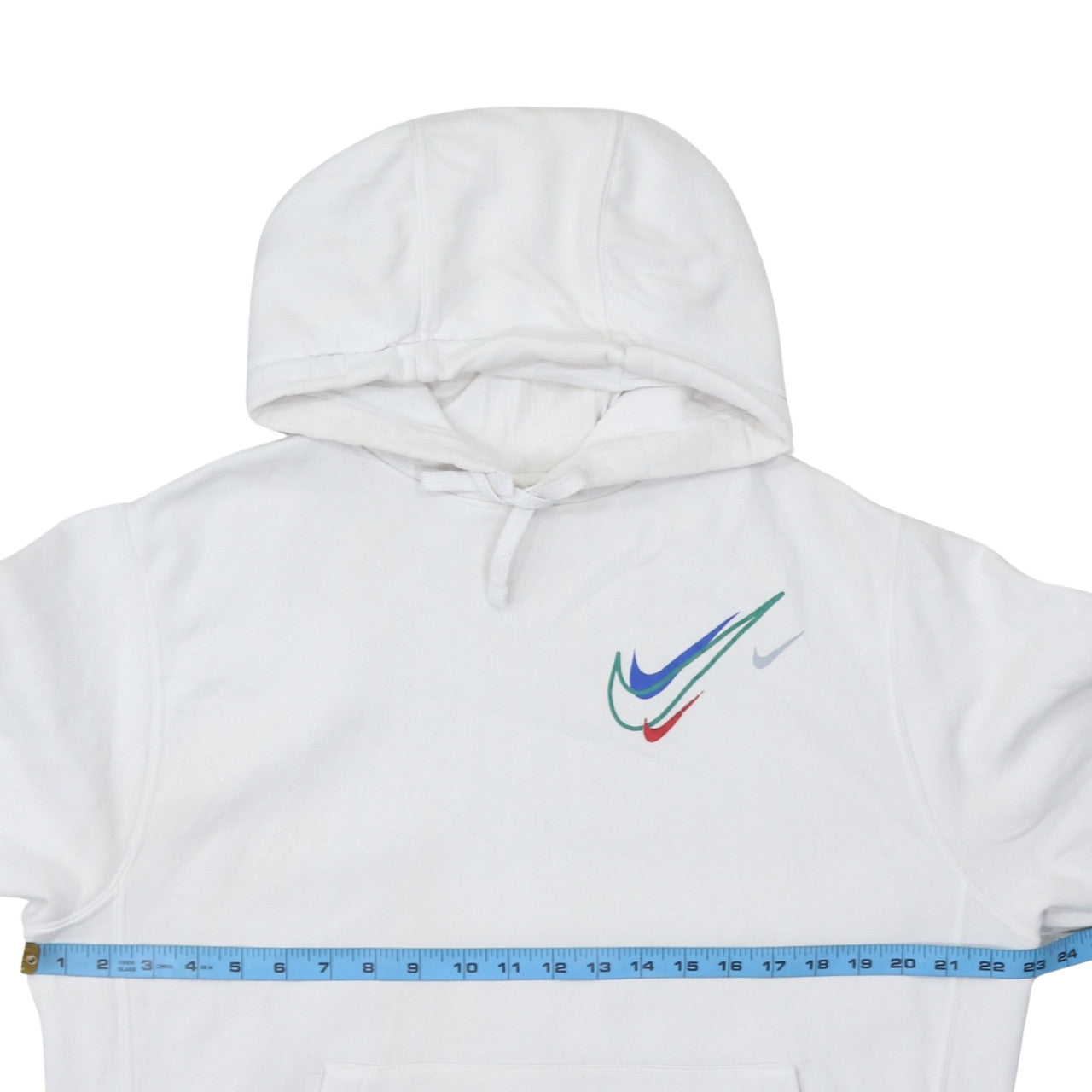 Nike Men's White Pullover Hoodie M Sports Graphic Fleece