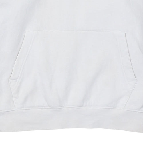 Nike Men's White Pullover Hoodie M Sports Graphic Fleece