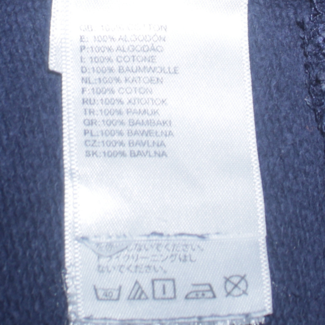 The North Face Mens Blue Crew Neck Cotton Pullover Sweatshirt L