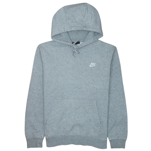 Nike Men's Grey Pullover Hoodie Size M Regular Fit Sports Fleece