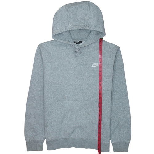 Nike Men's Grey Pullover Hoodie Size M Regular Fit Sports Fleece