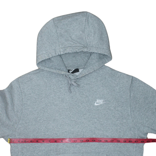 Nike Men's Grey Pullover Hoodie Size M Regular Fit Sports Fleece