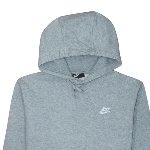 Nike Men's Grey Pullover Hoodie Size M Regular Fit Sports Fleece