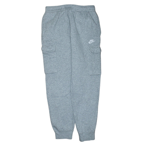 Nike Men's Grey Jogger Fleece Cargo Sweatpants Size S
