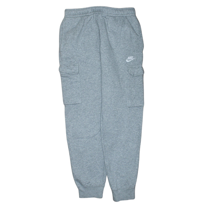 Nike Men's Grey Jogger Fleece Cargo Sweatpants Size S