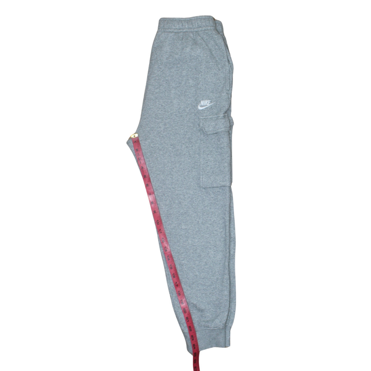 Nike Men's Grey Jogger Fleece Cargo Sweatpants Size S