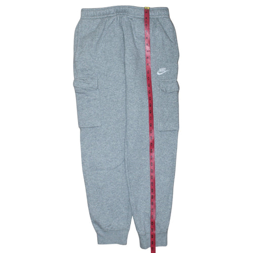 Nike Men's Grey Jogger Fleece Cargo Sweatpants Size S