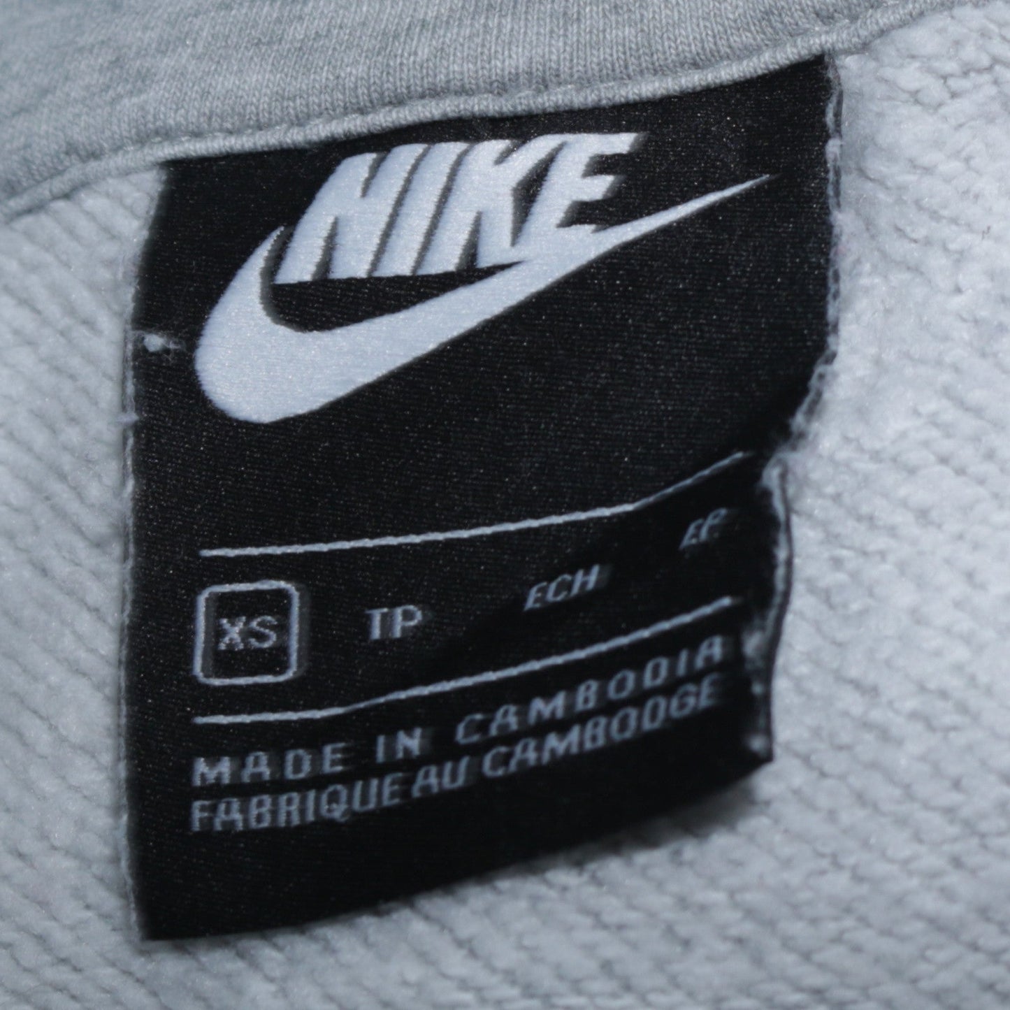 Nike Men’s Grey Pullover Hoodie XS Lightweight Fleece Sweatshirt