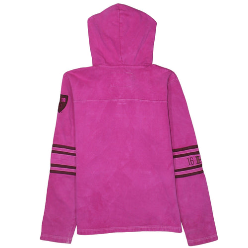 Champion Women’s Pink Harvard Lace-Up Hoodie Size S